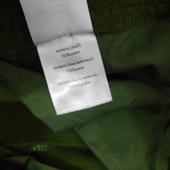 NWT!! WEWOREWHAT Elastic Back Corduroy Pants Basil Green Preppy Academia X-Small - Picture 14 of 16